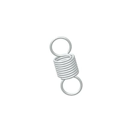 Extension Spring, O= .500, L= 1.38, W= .049